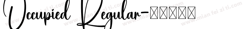 Occupied Regular字体转换